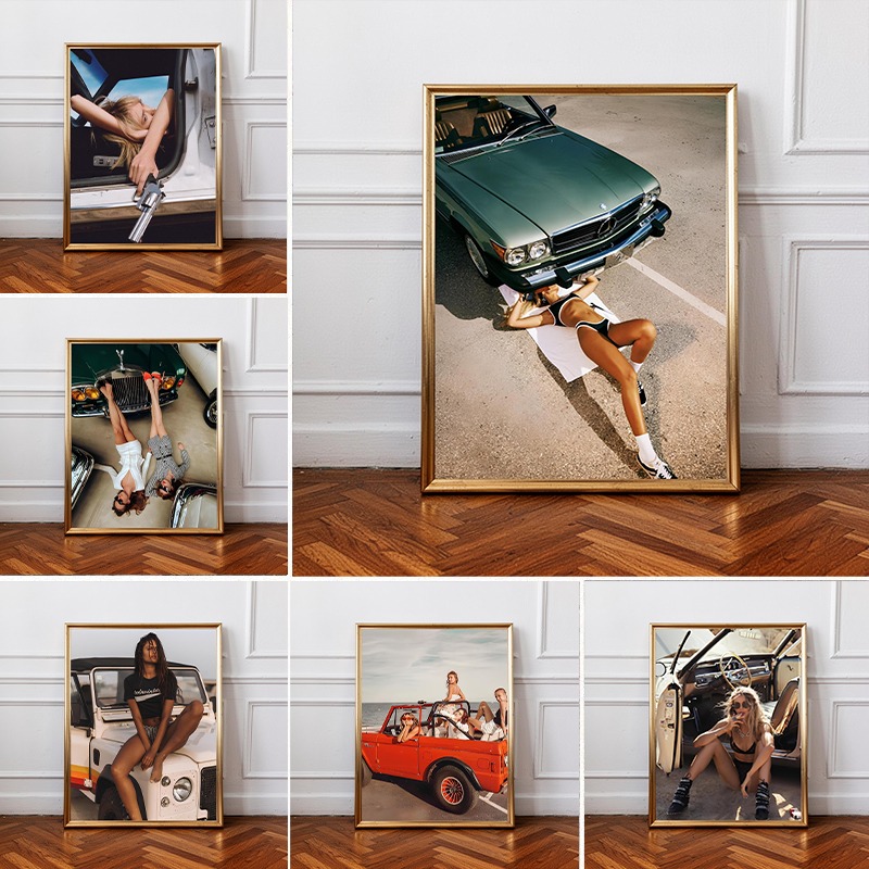 Luxury Lifestyle Furniture - Vintage Luxury Car and Edgy Modern