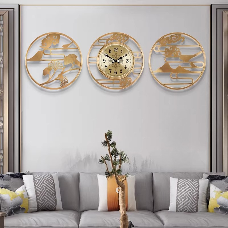 Luxury Lifestyle Watches - Round Chinese Style Minimalist Wall Clock