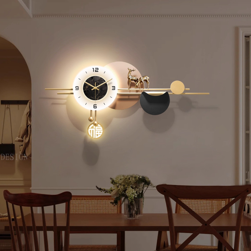 Luxury Lifestyle Living - Light Luxury Interior Wall Clocks Led