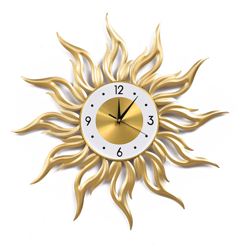 Luxury Lifestyle Living - Nordic Gold Wall Clock Living Room