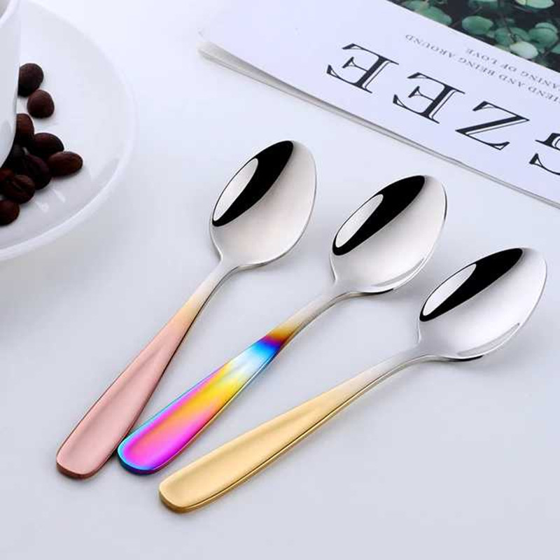 Gold Plated Cutlery - 1PC Luxury Stainless Steel Mini Spoon