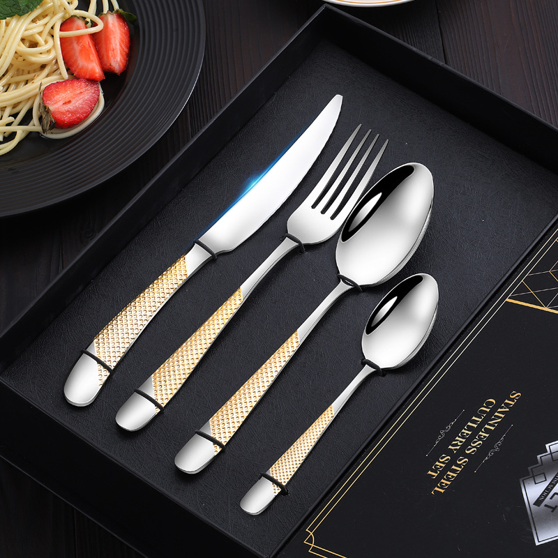 Gold Plated Cutlery - Gold Plated Stainless Steel Cutlery Set