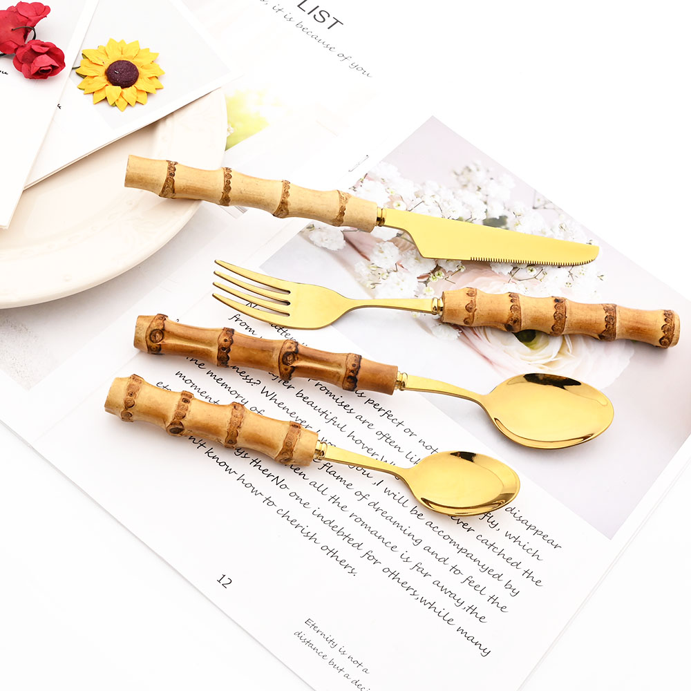 Drmfiy Gold Dinner Fork Cutler - Gold Plated Cutlery recension och pris