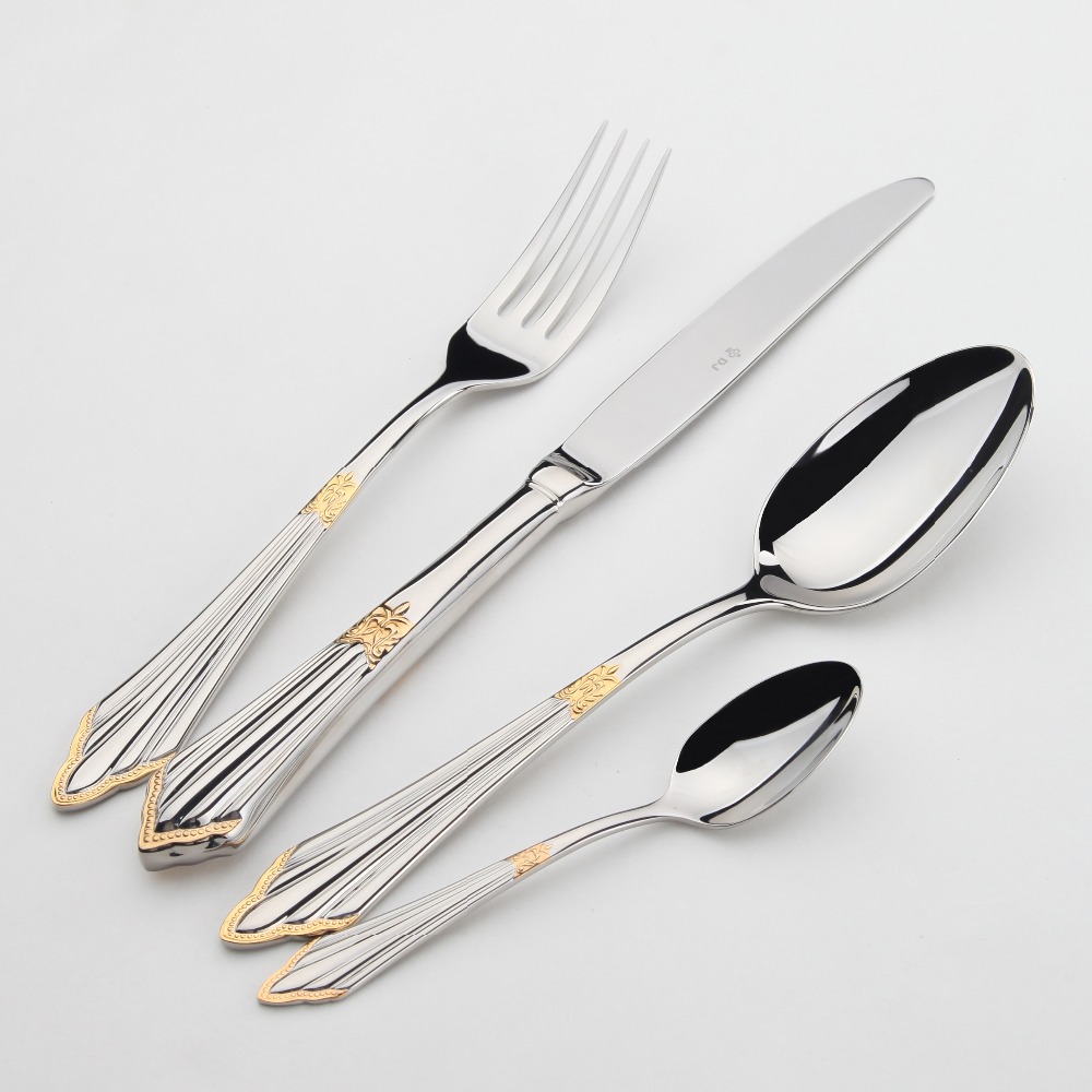 Gold Plated Cutlery Set 24pcs  - Gold Plated Cutlery recension och pris