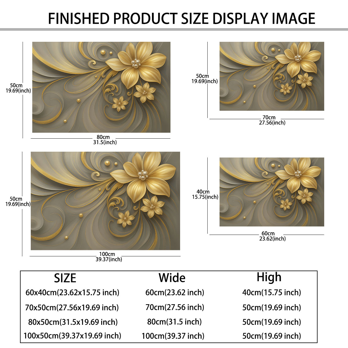 1pc Light Luxury Gold Flower P - Luxury Lifestyle Furniture recension och pris