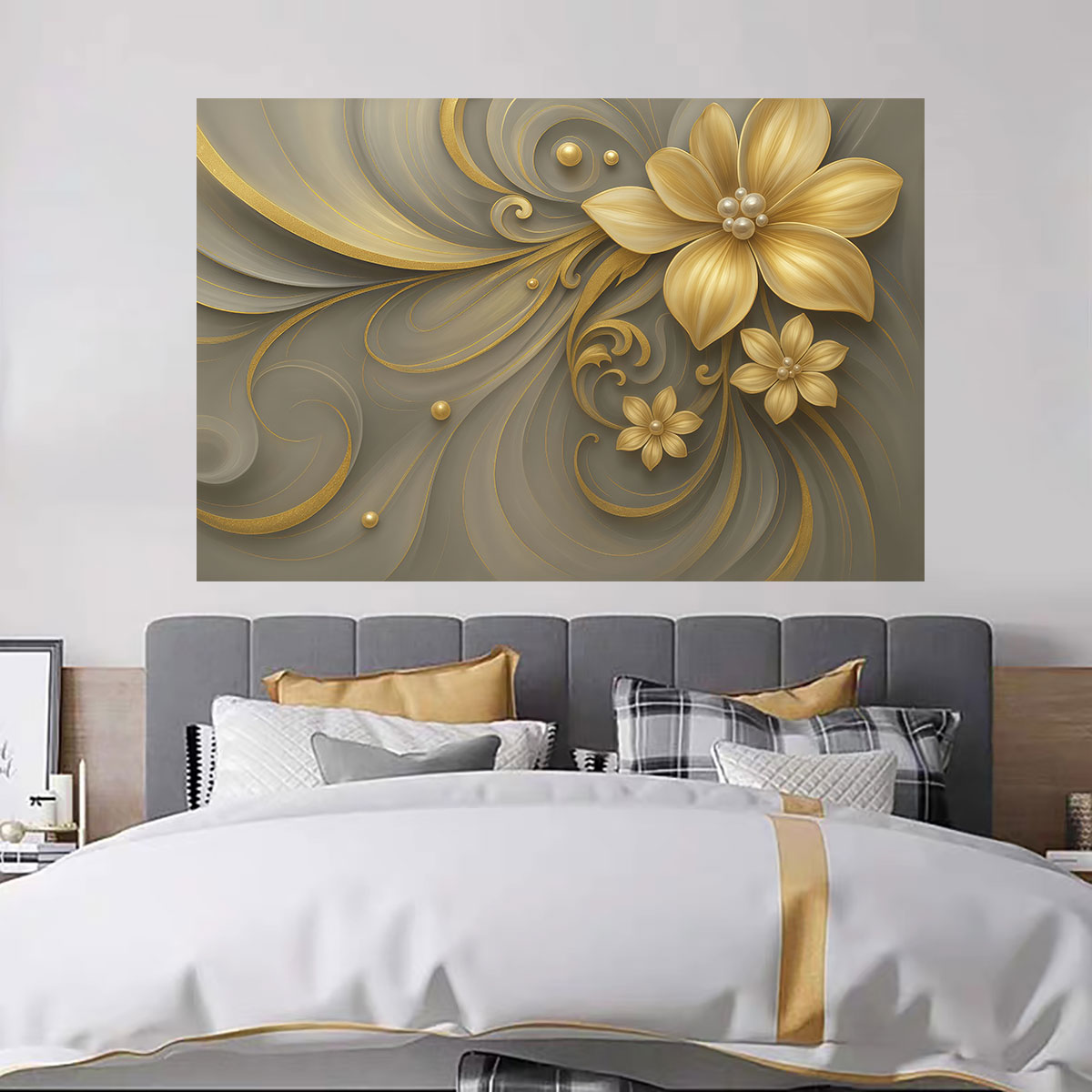 1pc Light Luxury Gold Flower P - Luxury Lifestyle Furniture recension och pris