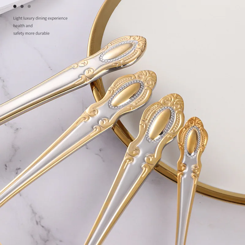 Golden Cutlery Set,Luxury Retr - Gold Plated Cutlery recension och pris