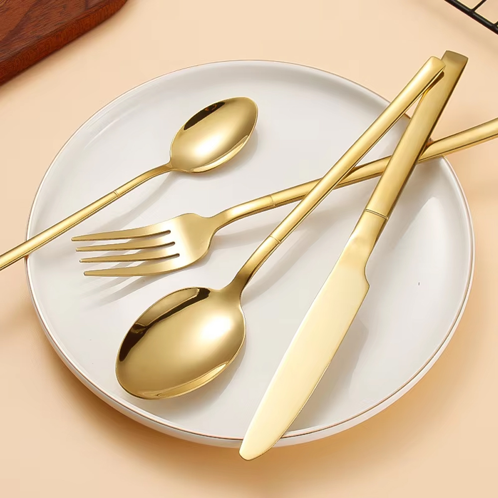 6/24/30PCS Gold Tableware Sets - Gold Plated Cutlery recension och pris