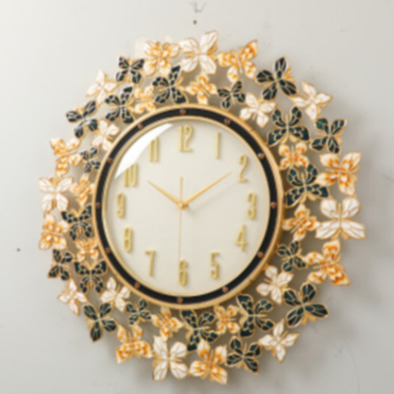 Enamel Butterfly Clock Wall Cl - Luxury Lifestyle Living recension och pris