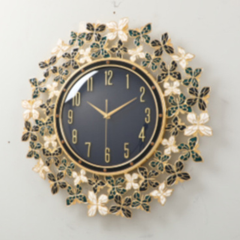 Enamel Butterfly Clock Wall Cl - Luxury Lifestyle Living recension och pris